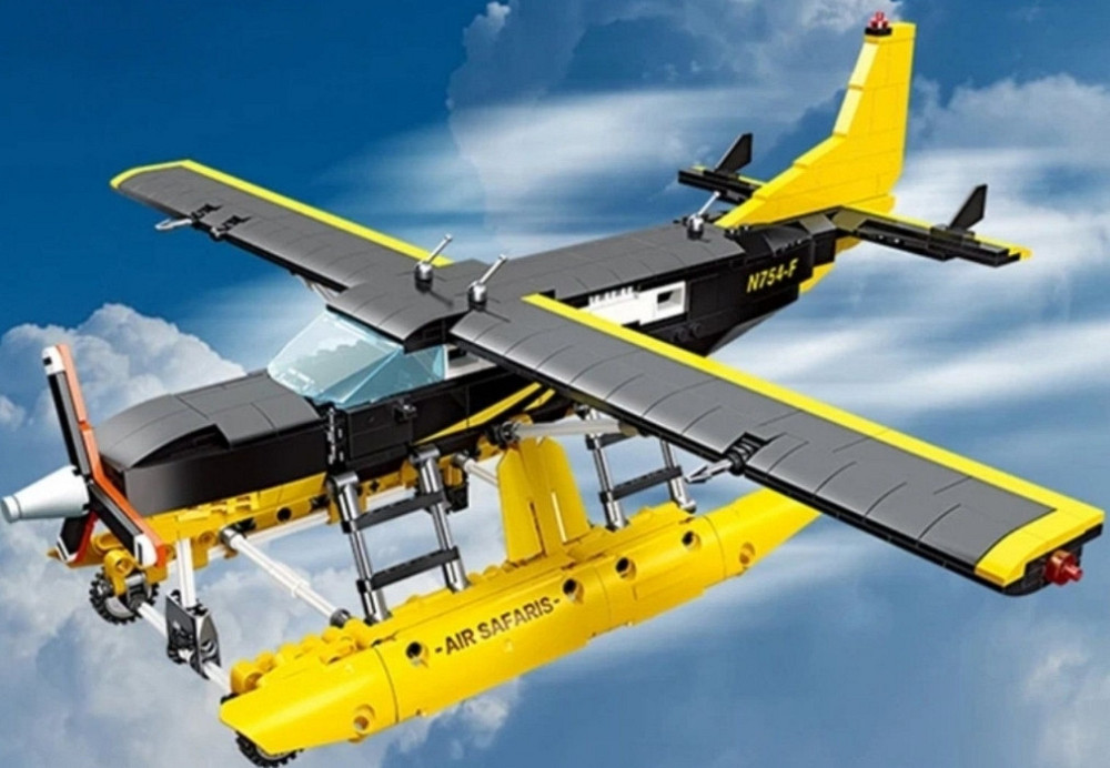 Конструктор детский водный самолет CESSNA208 амфибия 738шт блоков LEGO. Харьков - изображение 5