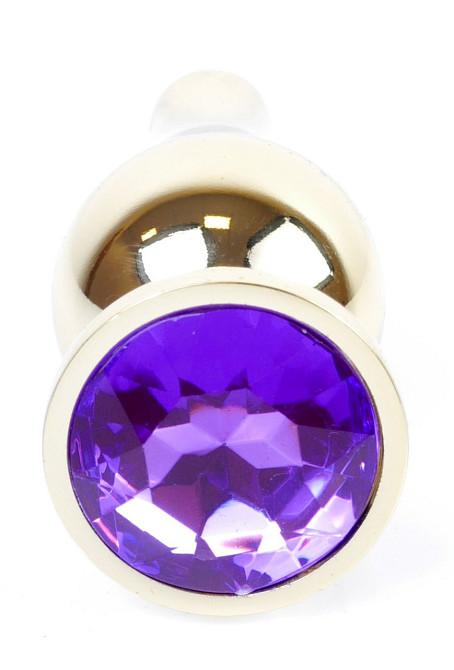 Анальна пробка Boss Series - Jewellery Gold BUTT PLUG Purple, BS6400070 Sex Aura Київ - фото 2