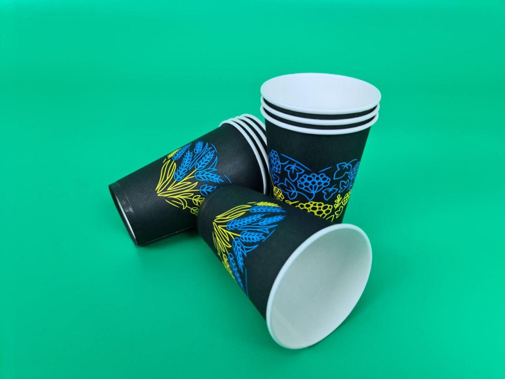 Склянки паперові одноразові 340 мл Українське серце (50 шт.) Харків - фото 4