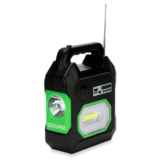 Переносной фонарь c повербанком GD-15,на солнечной батарее с радио и,3,Bluetooth SBR Киев