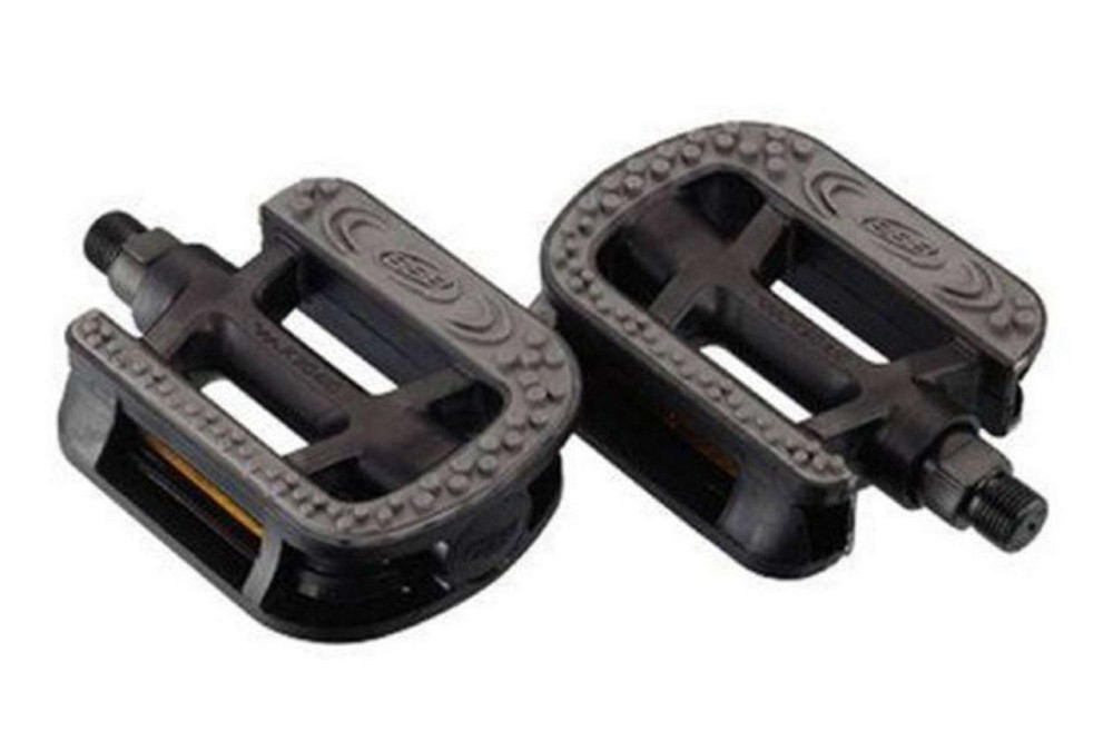 Педали велосипедные (с катафотами, пластик, усиленные, серые) Мукачево - изображение 1