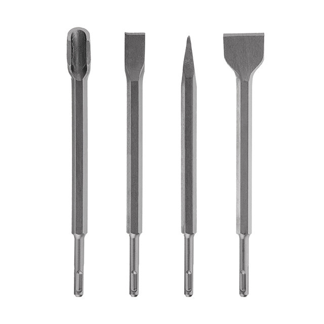 Набір зубил для перфоратора 4 шт., SDS-Plus INTERTOOL SD-0410 Киев - изображение 1