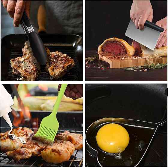 Набор для барбекю 15 предметов из нержавеющей стали All in One GRILLI 777115 Код: 012289 Ровно