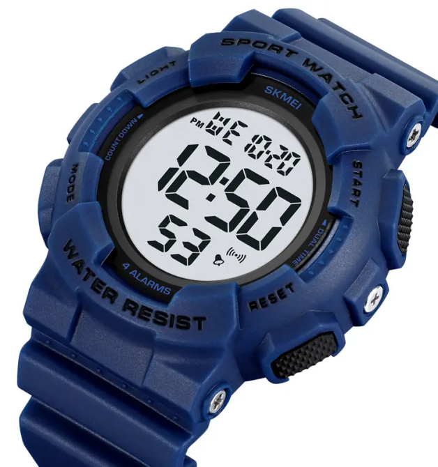 Мужские наручные спортивные часы Skmei 2081 Синий с белым Винница - изображение 3