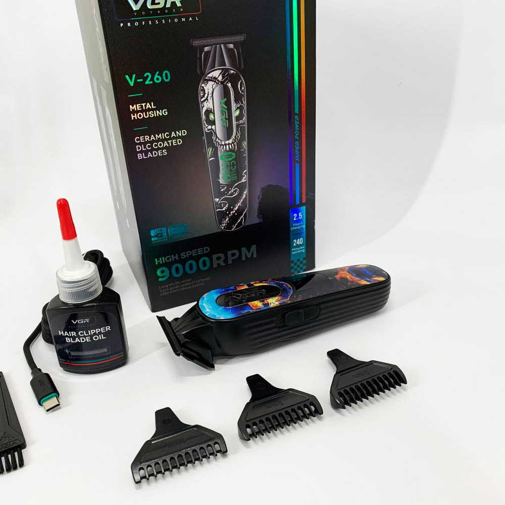 Електрична машинка для стрижки побутова VGR V-260 RED Хороші машинки для стрижки волосся дому ZV-83 Львів - фото 13