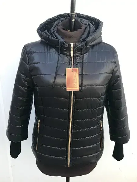 Женская демисезонная куртка с трикотажными манжетом. 42-58р Киев - изображение 3