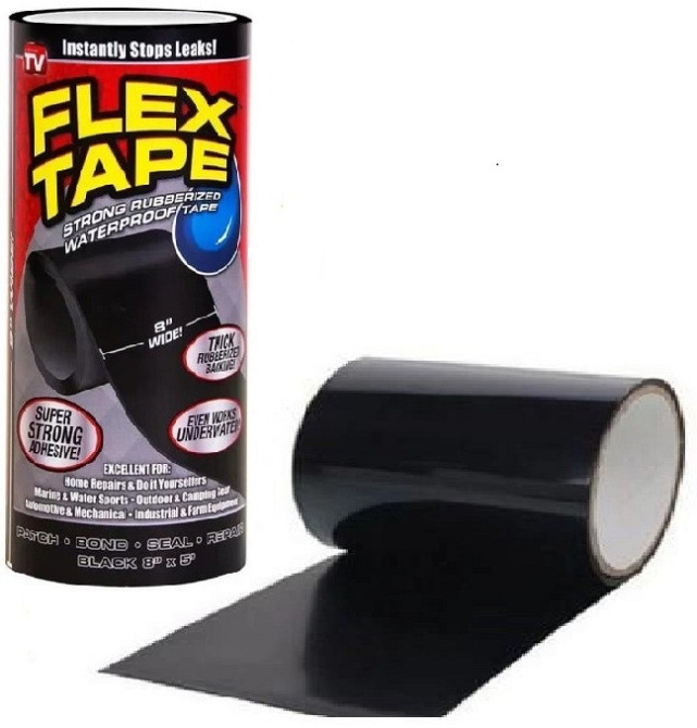 Сверхміцний скотч - стрічка Flex Tape 12*10 30 см. 5517 Дніпро - фото 1