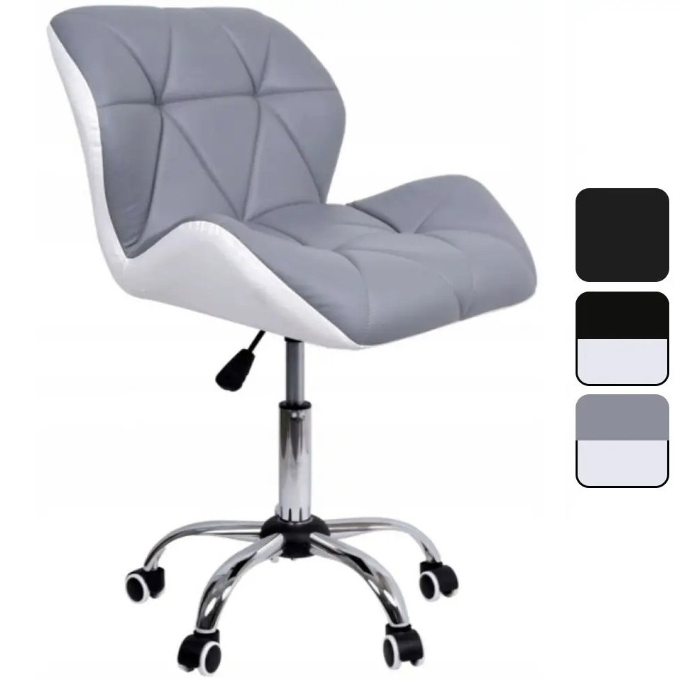 Кресло офисное компьютерное B-531 на колесиках рабочее для компьютера офиса дома Серо-белый Киев - изображение 1