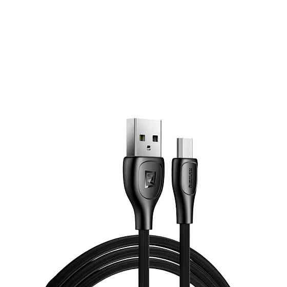 Кабель Remax Lesu Pro USB 2.0 to microUSB 2.1A 1M Черный (RC-160m-b) Киев