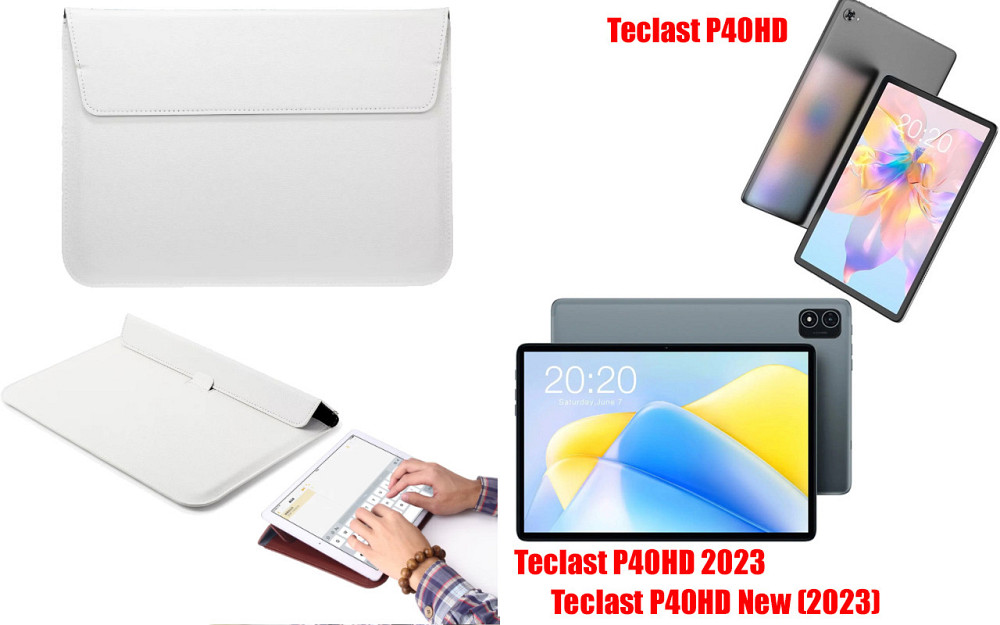 Чехол-конверт VitoCase для Teclast P40HD, P40HD 2023, P40HD New 2023, с функцией подставки для планшета Белый Киев - изображение 1