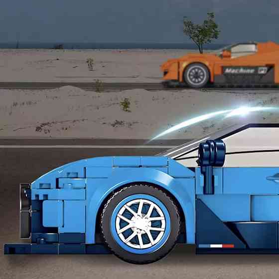 Конструктор суперкар Bugatti на 336 деталей, синій Кам'янець-Подільський