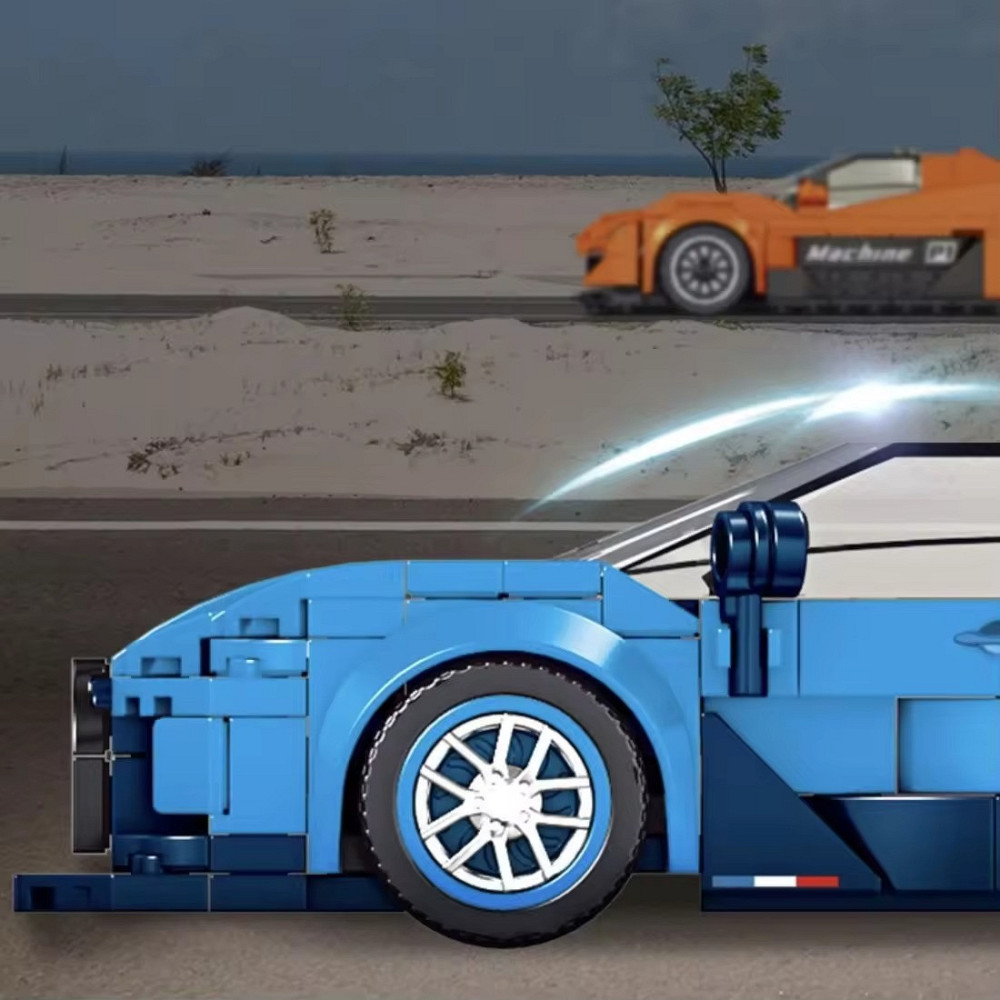 Конструктор суперкар Bugatti на 336 деталей, синий Каменец-Подольский - изображение 3