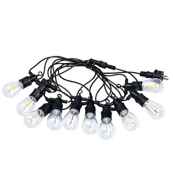 Ретро гірлянда на вулицю, 10 LED, 5 м, мультиколор Київ