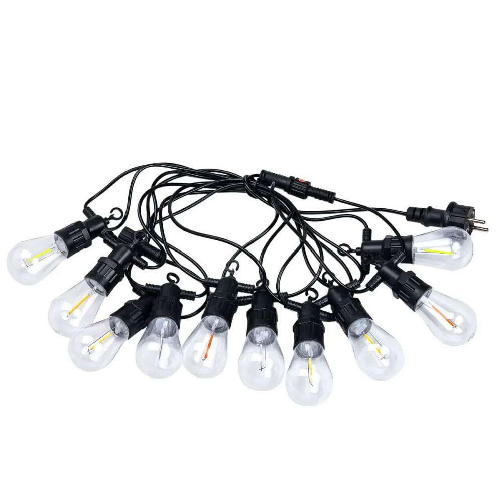 Ретро гірлянда на вулицю, 10 LED, 5 м, мультиколор Київ - фото 4