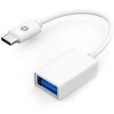 Переходник USB3.1 Type-C to USB (OTG) 0.15m white HP (DHC-TC105) Винница