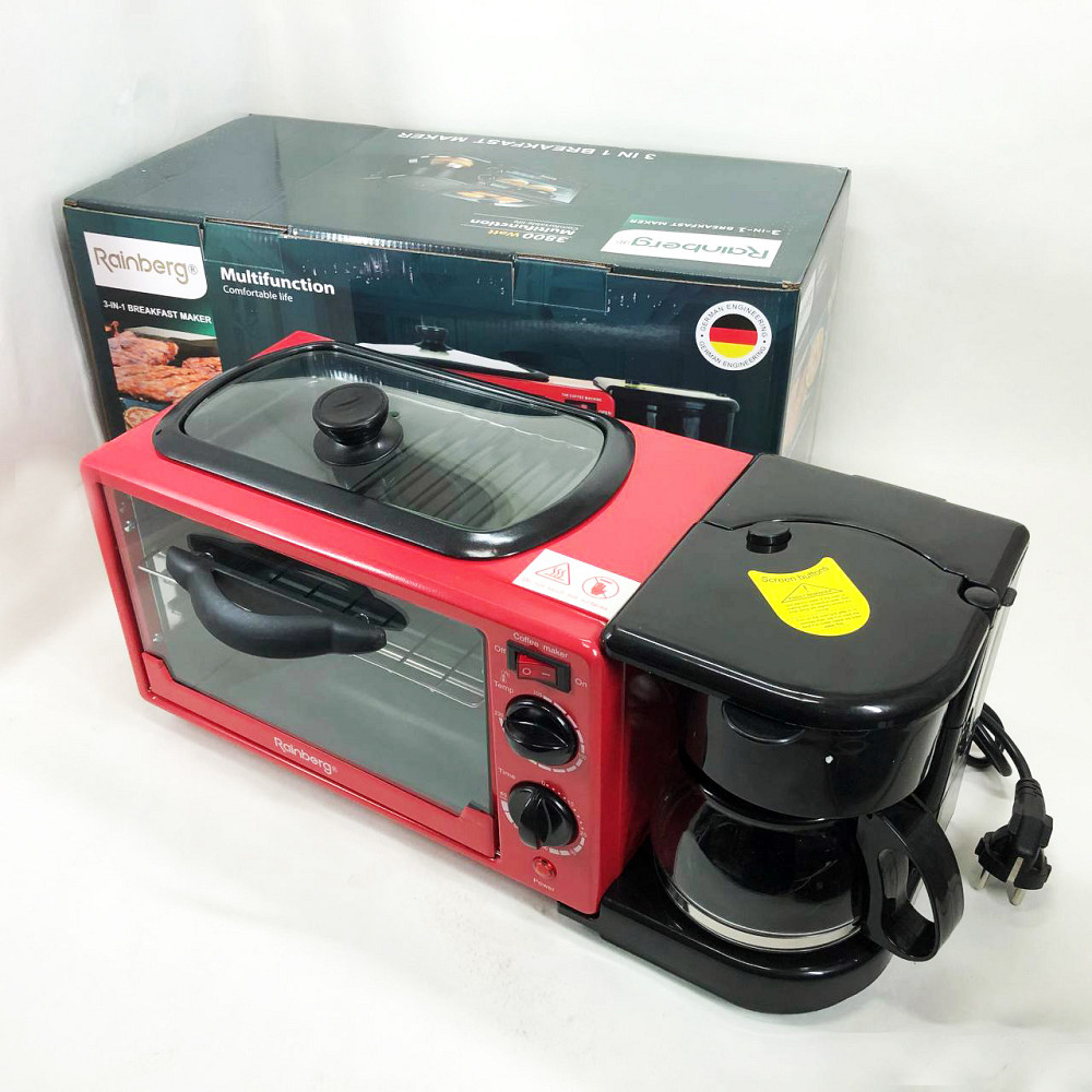 Електрична піч для приготування їжі Rainberg, Духова шафа електрична, Багатофункціональна духовка 3 в 1 QB-94 Івано-Франківськ - фото 7