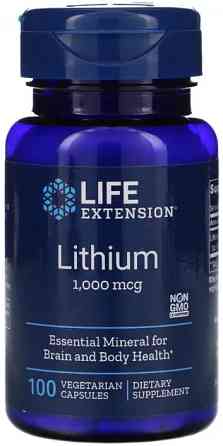 Литий Life Extension Lithium 1000 мкг 100 капс Киев
