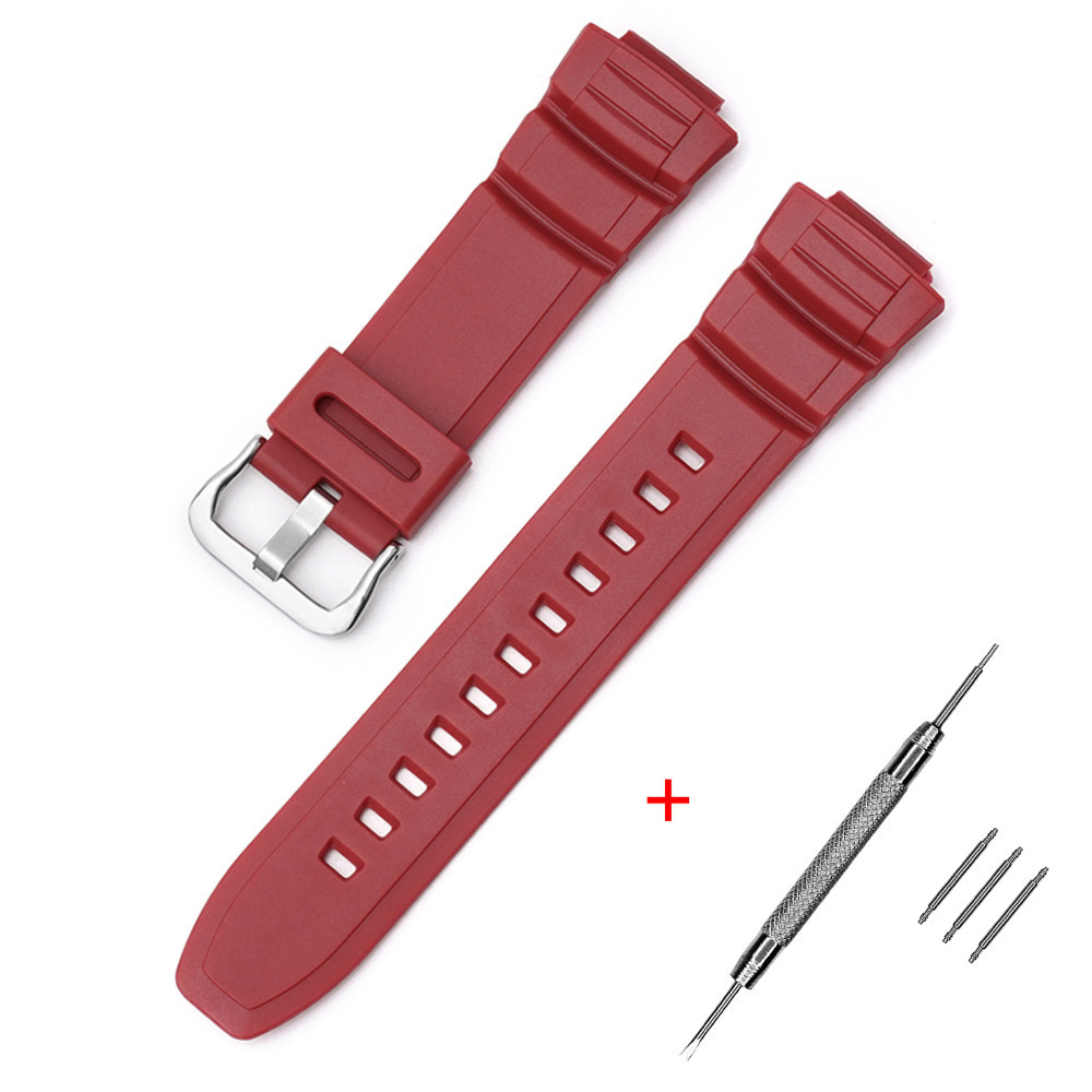 Ремешок для Casio AE-2100 Red SI SBR Киев - изображение 1