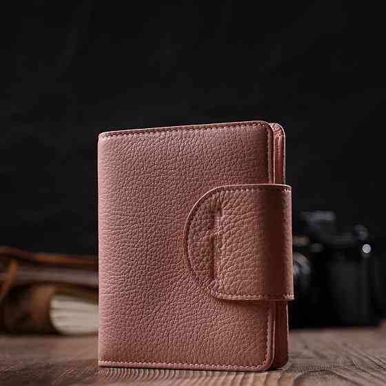 Практичний жіночий гаманець ніжного кольору з натуральної шкіри Tony Bellucci 22019 Пудровий Київ