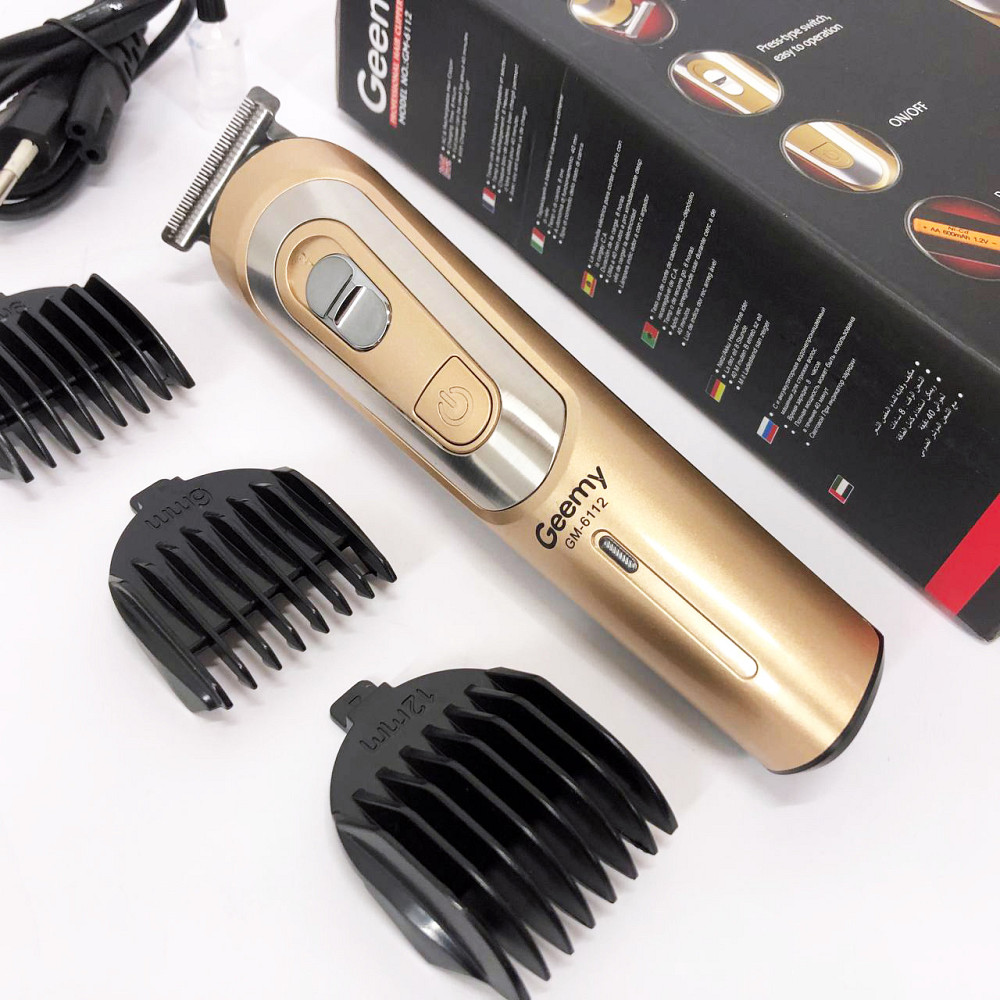 Профи машинка для стрижки волос GEMEI GM-6112, Машинка для стрижки волос домашняя YV-18 Львов - изображение 5