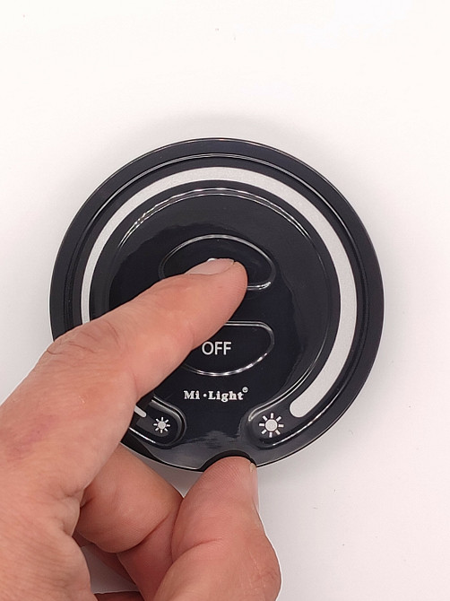 Milight Панель керування Мілайт бездротова чорна кругла 1 зона 2,4 ГГц Київ - фото 2