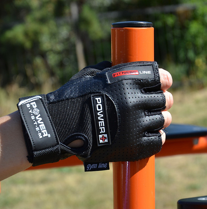 Рукавички для фітнесу Power System PS-2500 Power Plus Black S Киев - изображение 7