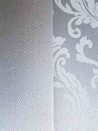 Текстильні шпалери на флізеліновій основі Cador Rasch Textil 086828 оливковий зигзаги ялинка Київ