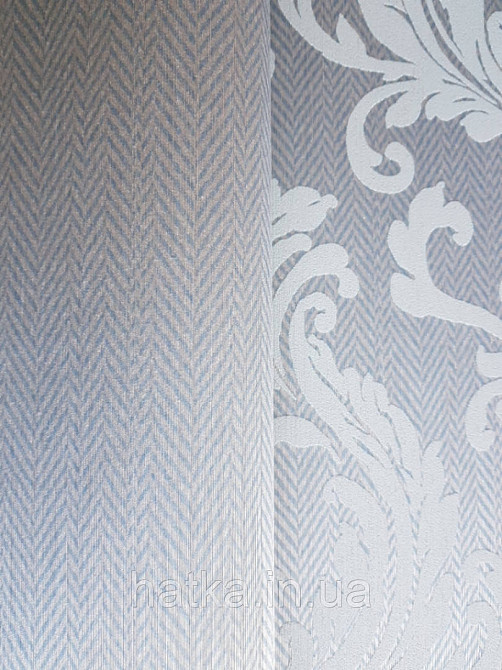 Текстильні шпалери на флізеліновій основі Cador Rasch Textil 086828 оливковий зигзаги ялинка Київ - фото 2