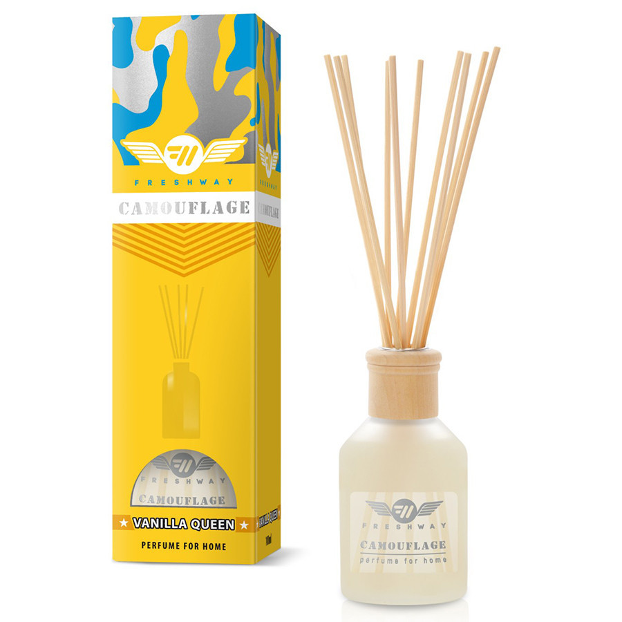 Аромадифузор для дому "Camouflage" Vanilla Queen (Королева Ванілі) 100мл FreshWay Київ - фото 1