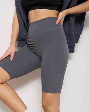 Велосипедки женские в рубчик Nicoletta 10075 S, M, L, XL, XXL, Графит Киев