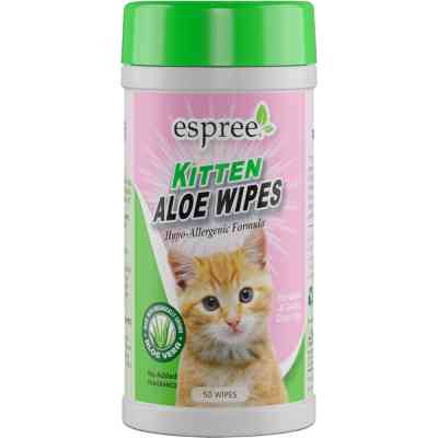 Влажные салфетки для животных Espree Kitten Aloe Wipes 50 шт. (0748406014206) Винница