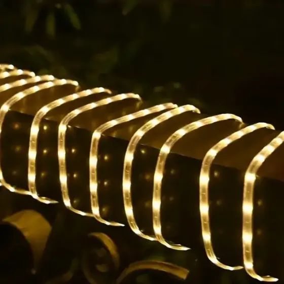 LED гирлянда с солнечной батареей 10 м (теплый белый свет) Коломия