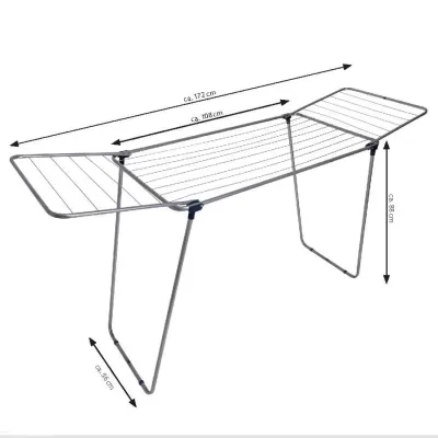 Сушилка для белья Casa Si Merkur Pure 18m Silver Напольная (CS92235S04C) (DAS302407) Винница