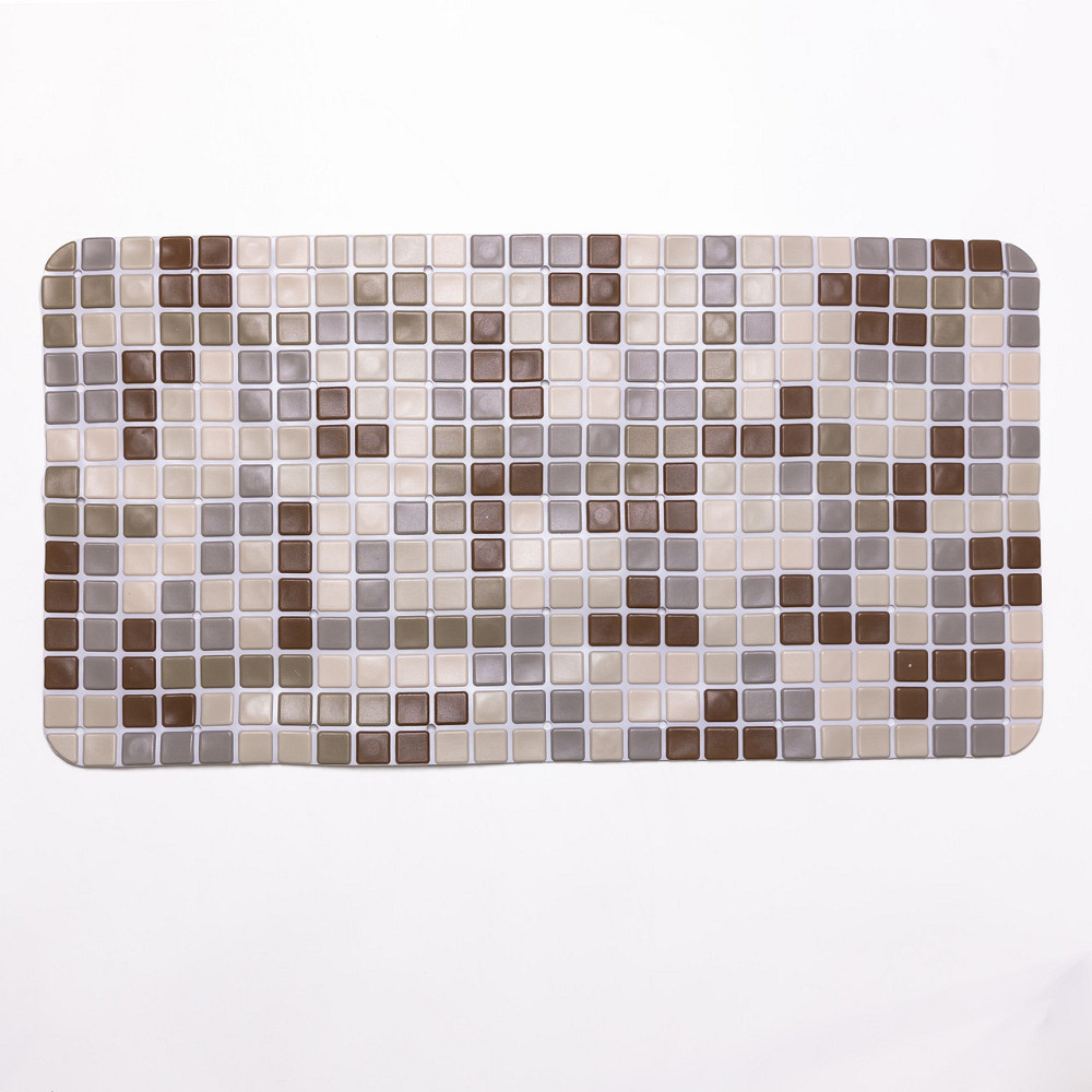 Jiamat Антиковзний килимок на присосках для ванни та душу 65×35 (см) силіконовий Коричневий HP- Коломия - фото 1