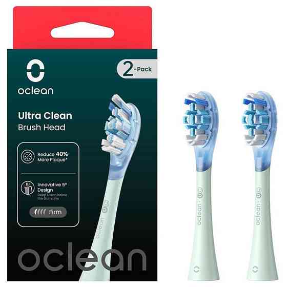 Насадка для зубної електрощітки Oclean UC01 G02 Ultra Clean Brush Head Green (2 шт) (6970810553512) ( Green ) Харків