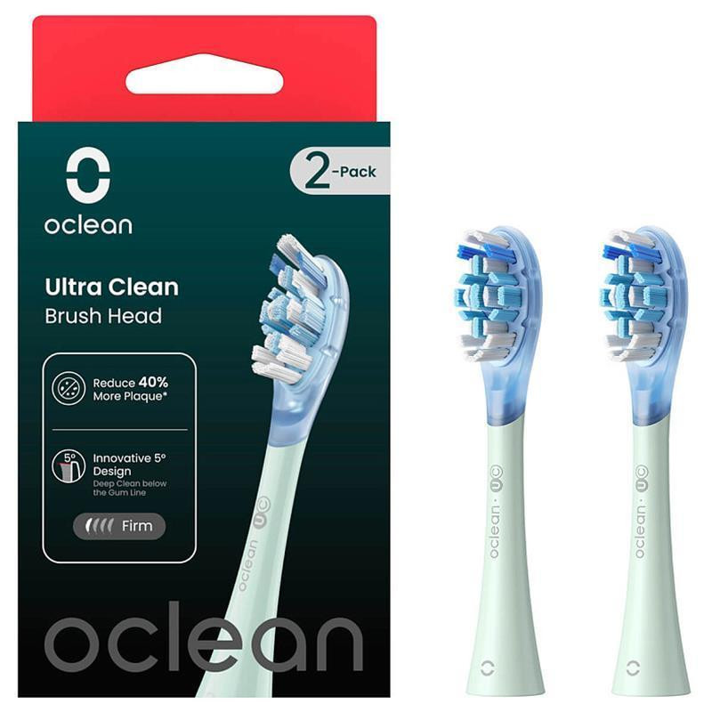 Насадка для зубної електрощітки Oclean UC01 G02 Ultra Clean Brush Head Green (2 шт) (6970810553512) ( Green ) Харків - фото 1