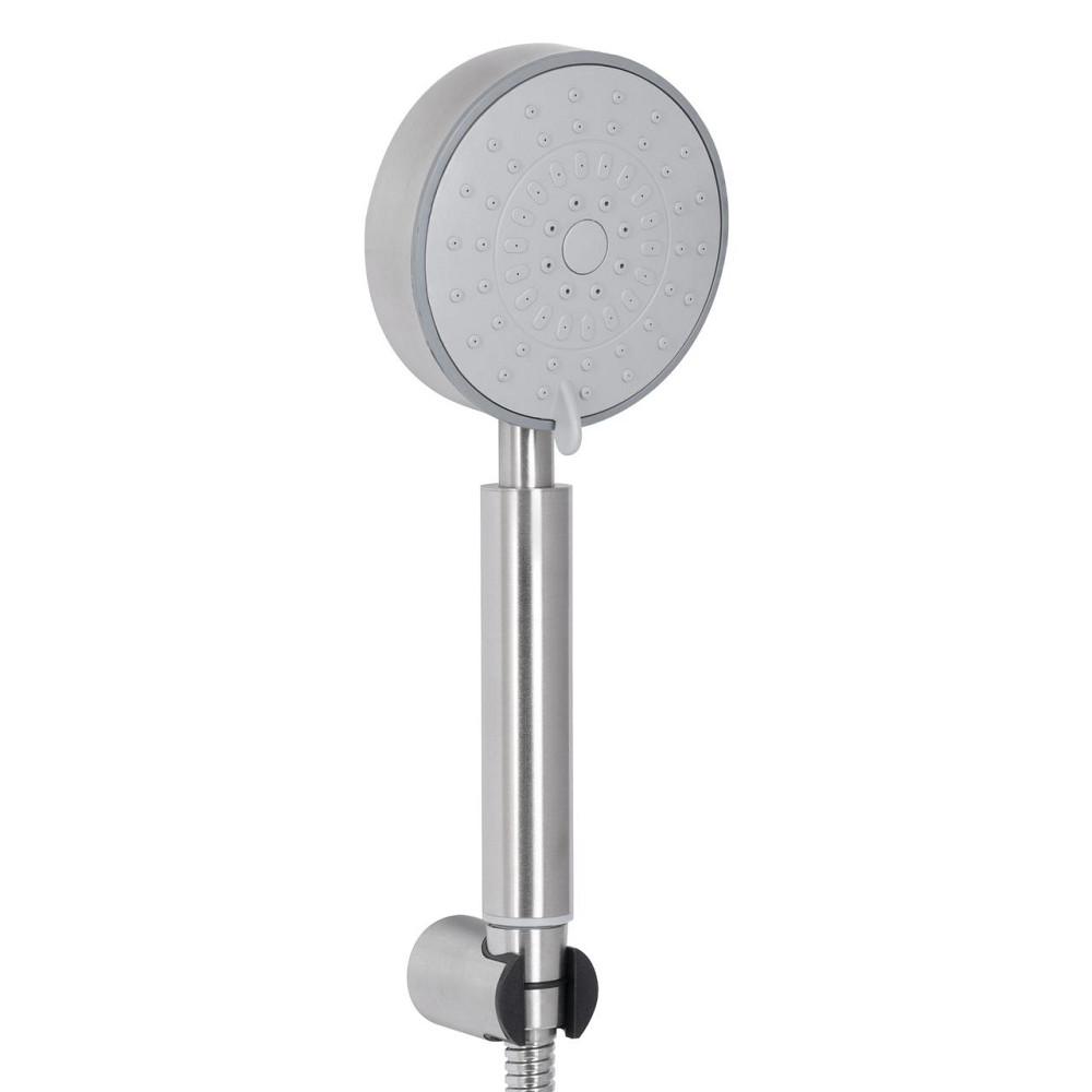 Змішувач для ванни Brinex Pure 005 з довгим поворотним виливом (з душовим гарнітуром) Nickel BRIPUR005NKL Київ - фото 3