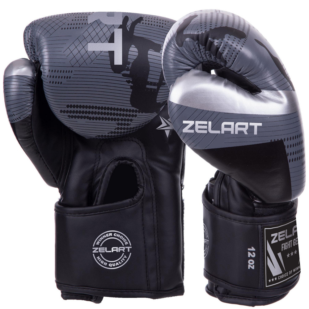 Перчатки боксерские Zelart BO-2532 размер 6,8,10,12,14 унций Перчатки для бокса и единоборств Киев - изображение 2