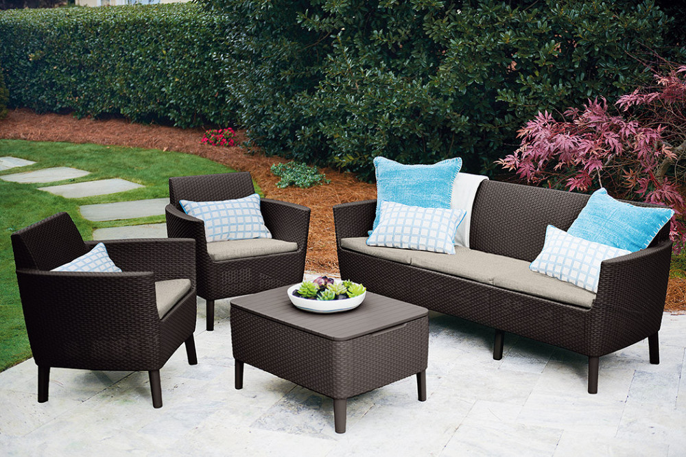 Комплект садових меблів Keter Salemo 3 seater set, коричневий Київ - фото 7