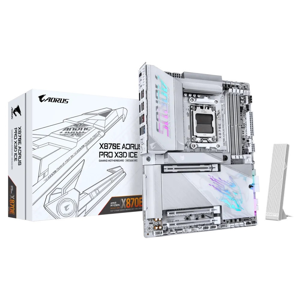 Материнська плата Gigabyte X870E Aorus Pro X3D Ice Socket AM5 ( 15344 ) Харків - фото 1