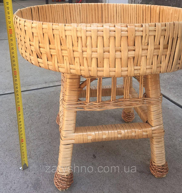 Столик плетений журнальний з високим бортиком Київ - фото 6