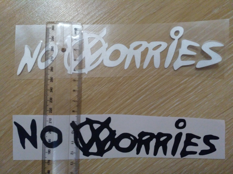 Наклейка на авто – мото No worries - Не турбуйся Київ - фото 6