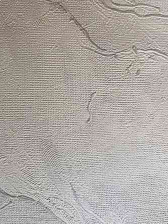 Шпалери метрові вінілові на флізелін Grandeco Poem під штукатурку під мармур структурні білі сріблясті Київ