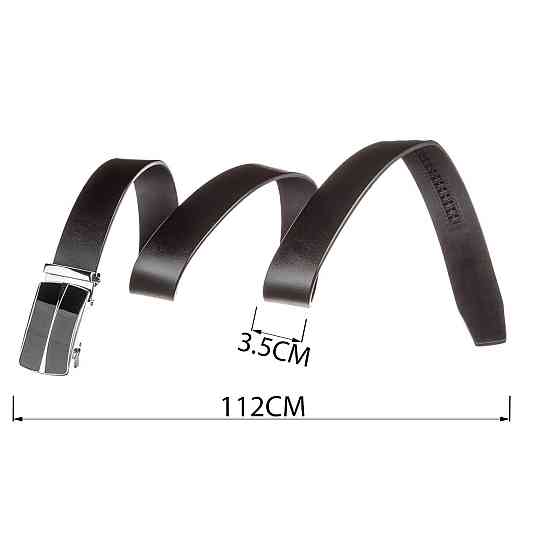 Масивний чоловічий ремінь автомат Vintage 20211 Чорний Київ