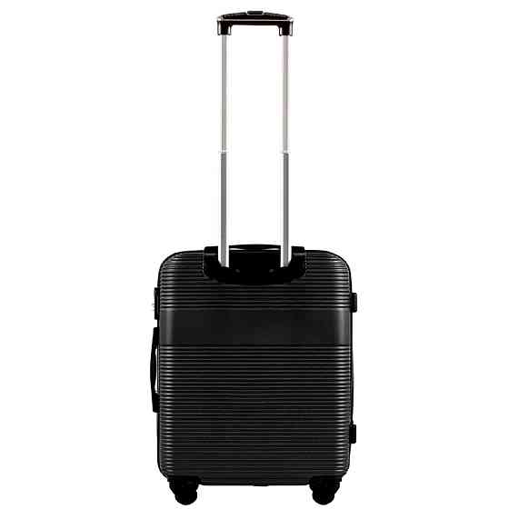 Валіза пластикова WINGS 5398 мала 55 см чорна Київ