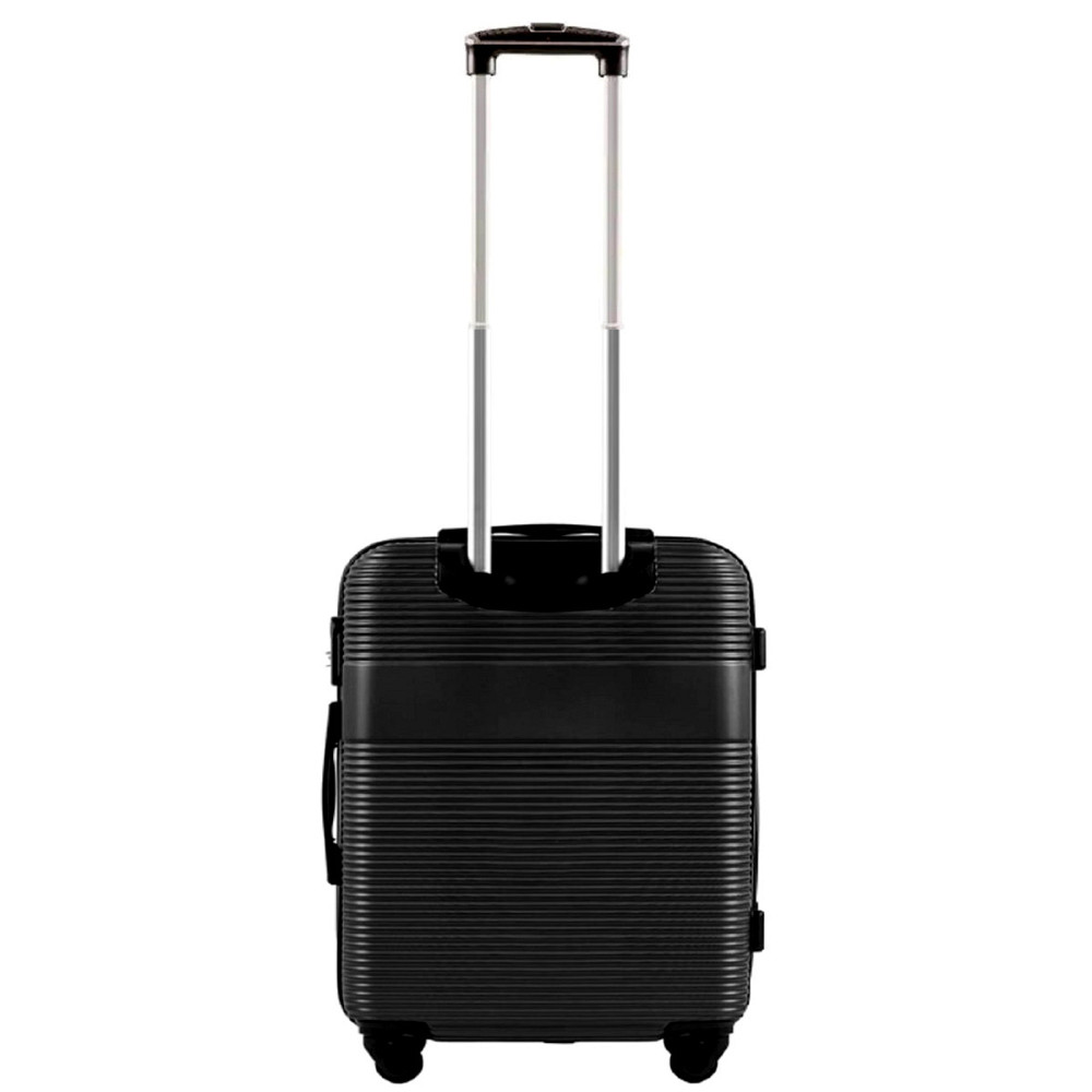 Валіза пластикова WINGS 5398 мала 55 см чорна Київ - фото 3