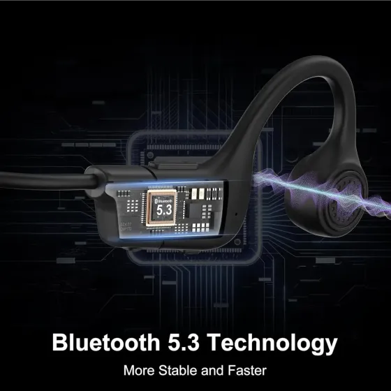 Навушники Hanmer Bone Conduction Bluetooth 5.3 | Бездротові навушники з кістковою провідністю, Open Ear, IP55, Type-C, до 10 годин Київ