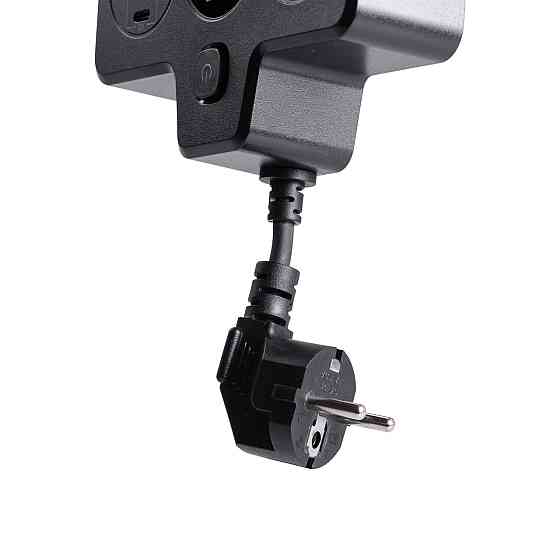 Yiwu Мережевий фільтр на 2 євро розетки з 2 USB та 2 Type-C чорний HP-5-18 Коломия