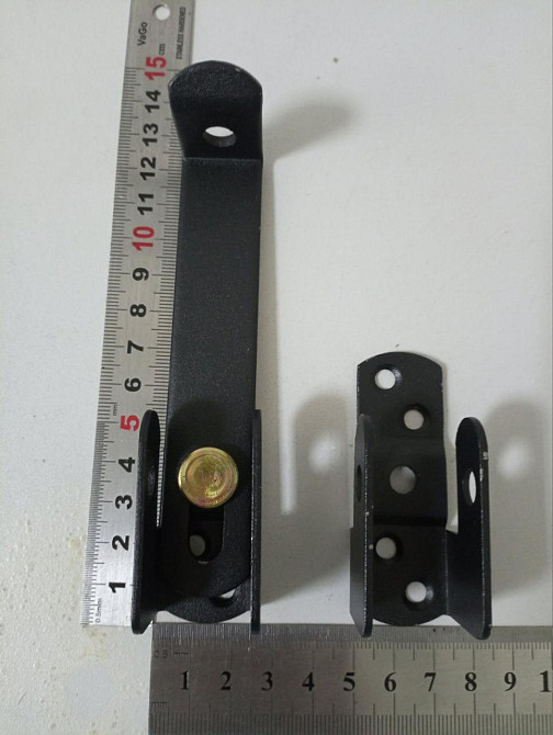 Клямка дверна покрита чорною порошковою фарбою "P-o" Київ - фото 3