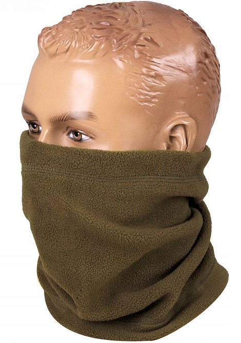 Універсальний Бафф (Шарф) зимовий флісовий з гумовою зав'язкою Mil-Tec від Sturm (12623001) Olive Нововолинськ - фото 6